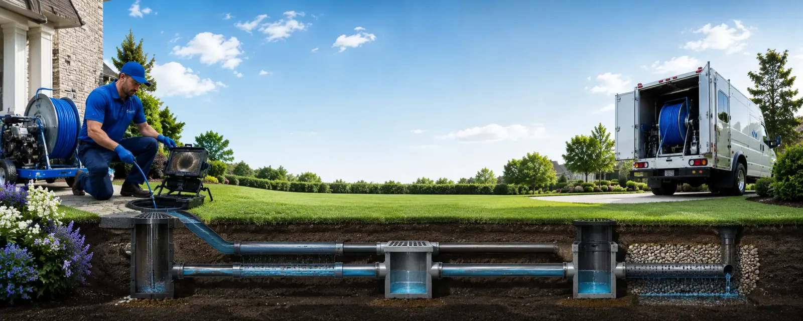 Outdoor drain cleaning information for Bradley, SD